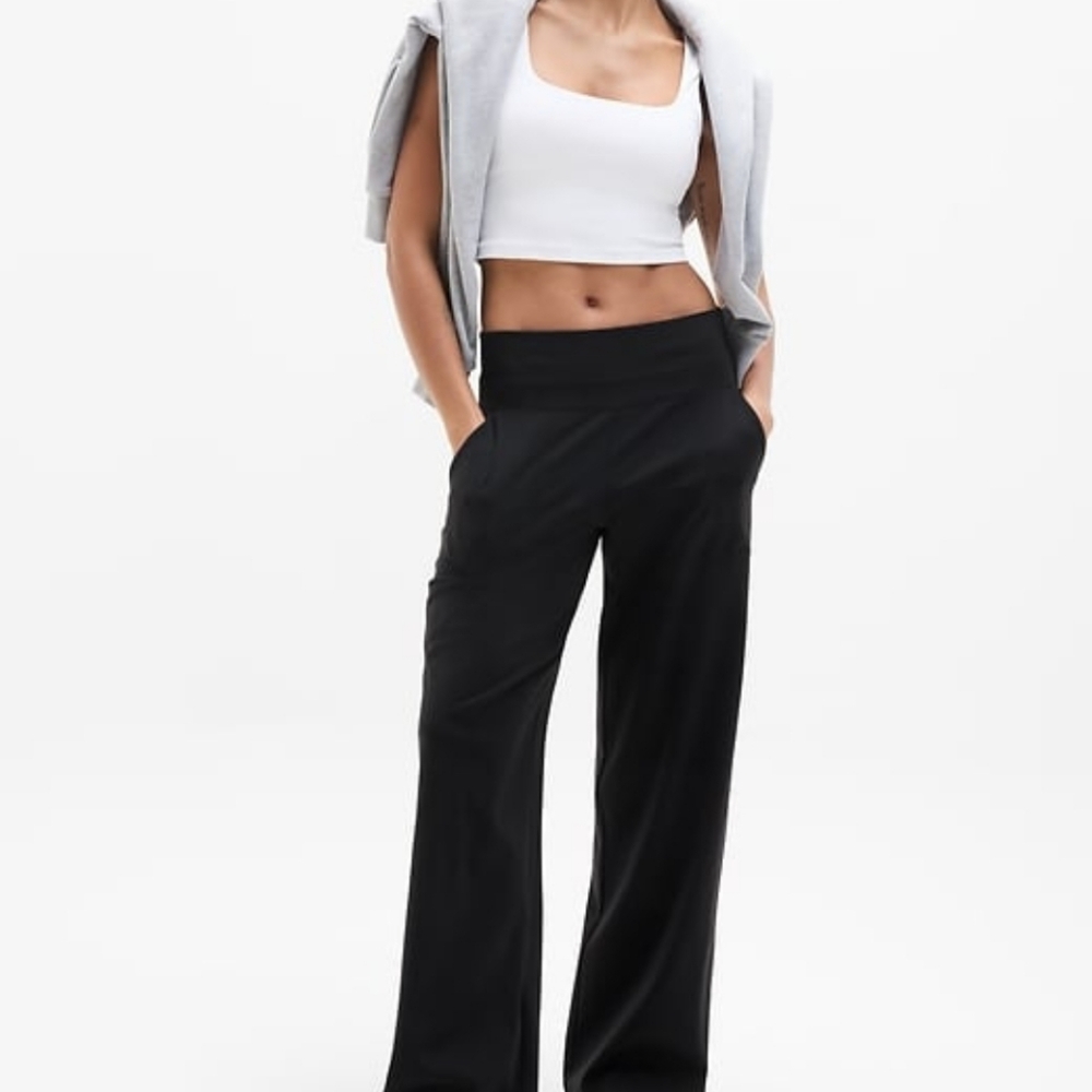 Women's Black Wide-Leg Pants